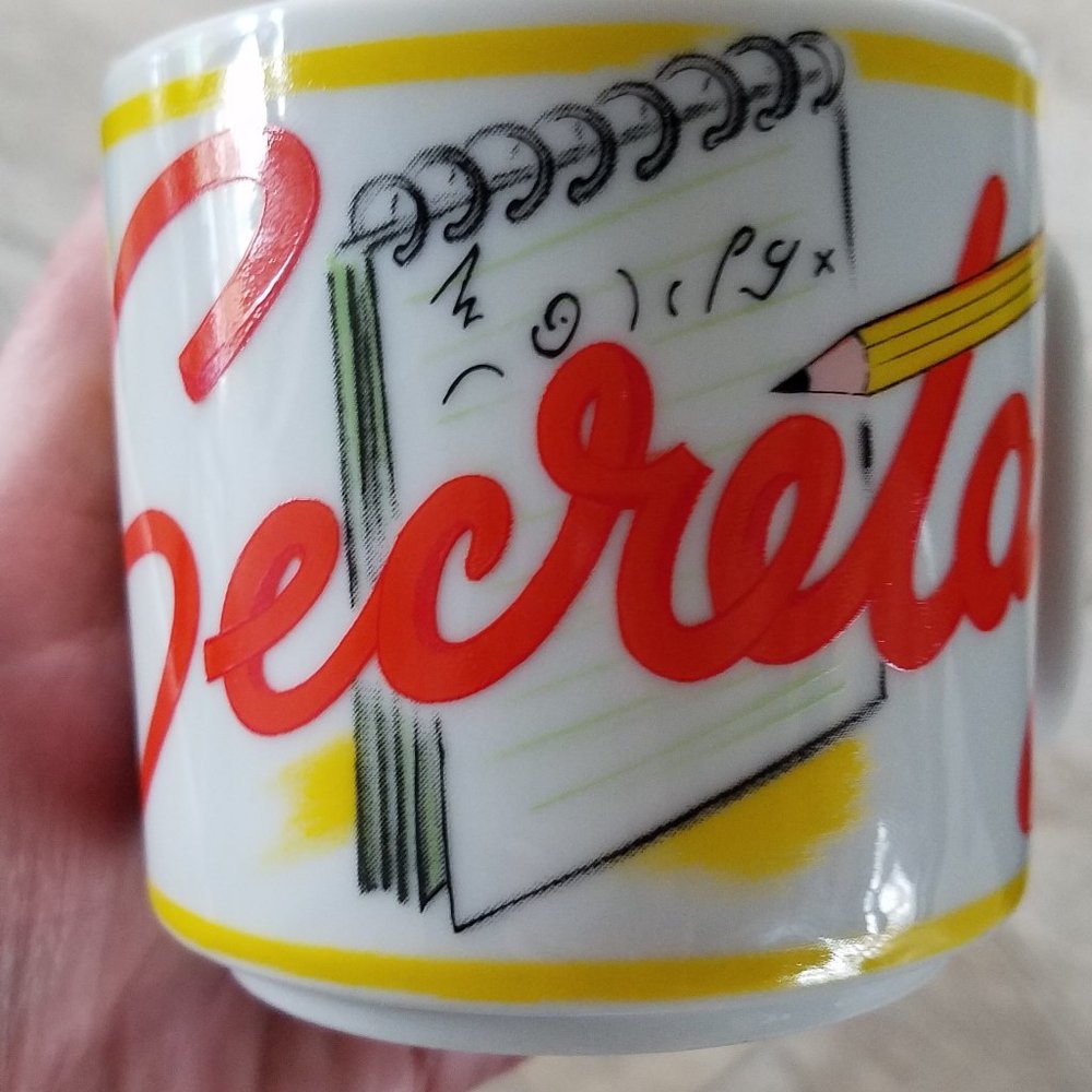 Vintage Secretary shorthand coffee mug